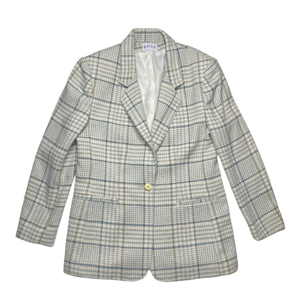 Vintage women's Russ houndstooth blazer coat